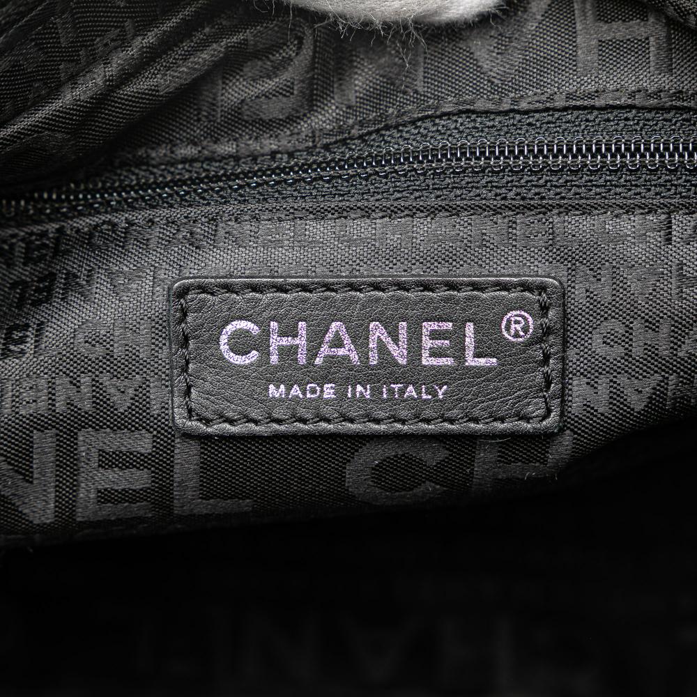 Grey Leather Chanel Flap Bag