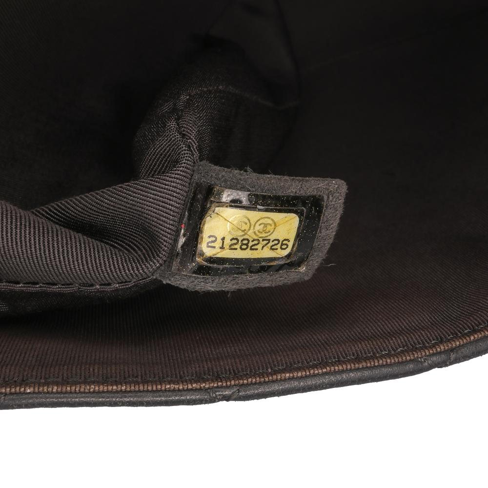 Grey Leather Chanel Flap Bag