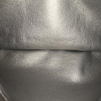 Grey Leather Chanel Flap Bag