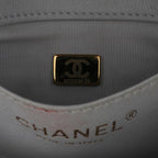 Grey Leather Chanel Flap Bag