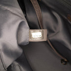Grey Leather Chanel Shoulder Bag