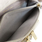 Grey Leather Chanel Shoulder Bag