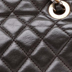 Grey Leather Chanel Flap Bag