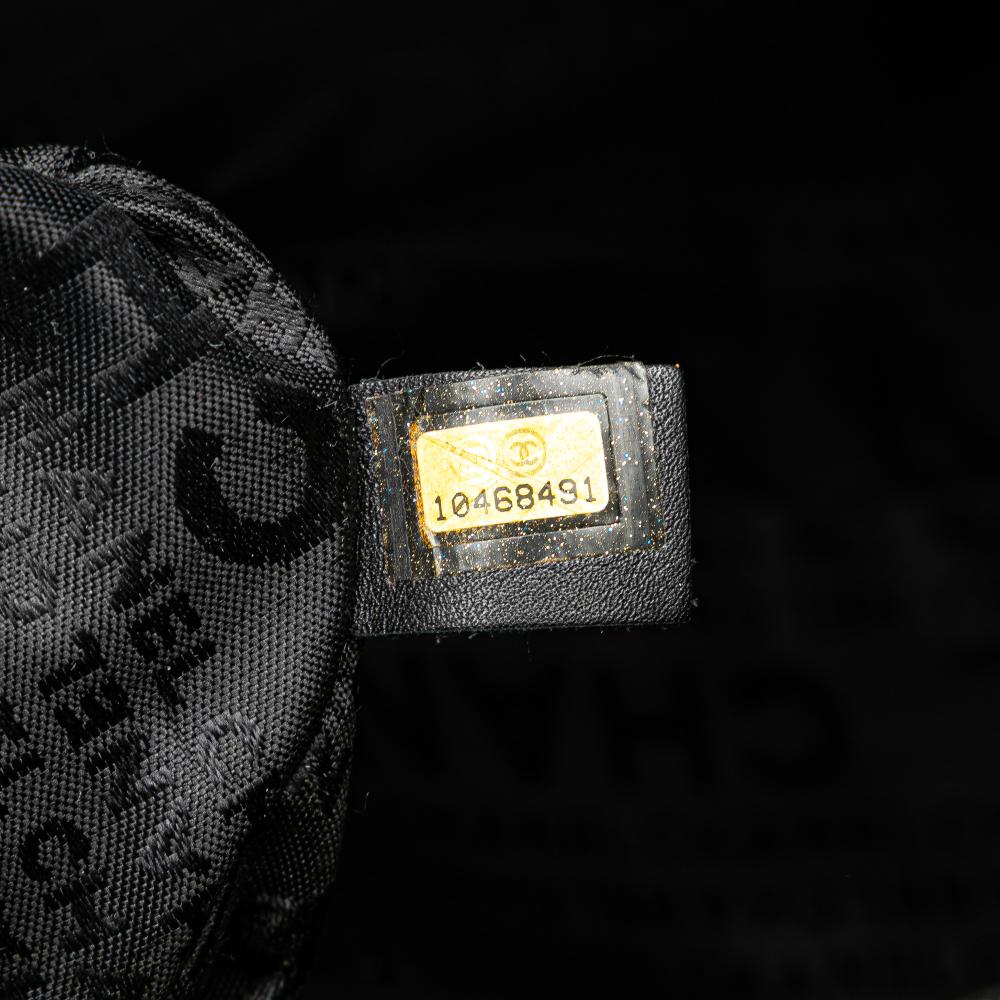 Grey Leather Chanel Flap Bag