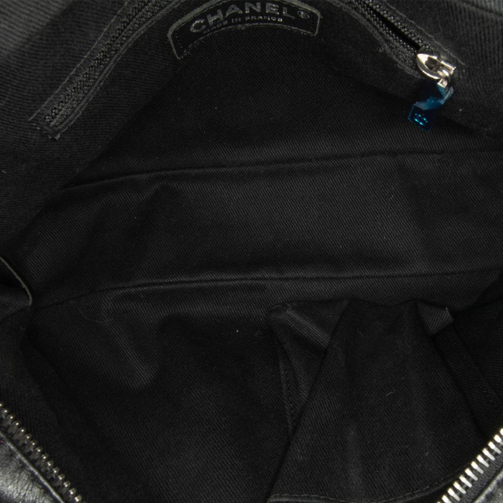 Grey Leather Chanel Flap Bag