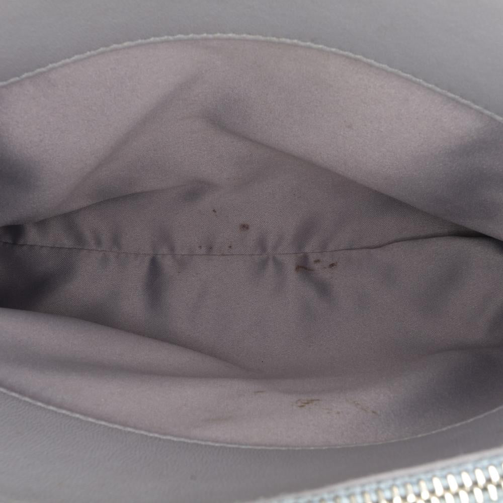 Grey Leather Chanel Tote