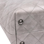 Grey Leather Chanel Tote