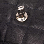 Grey Leather Chanel Flap Bag