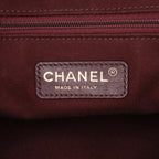 Grey Leather Chanel Tote