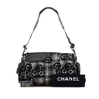 Grey Leather Chanel Flap Bag