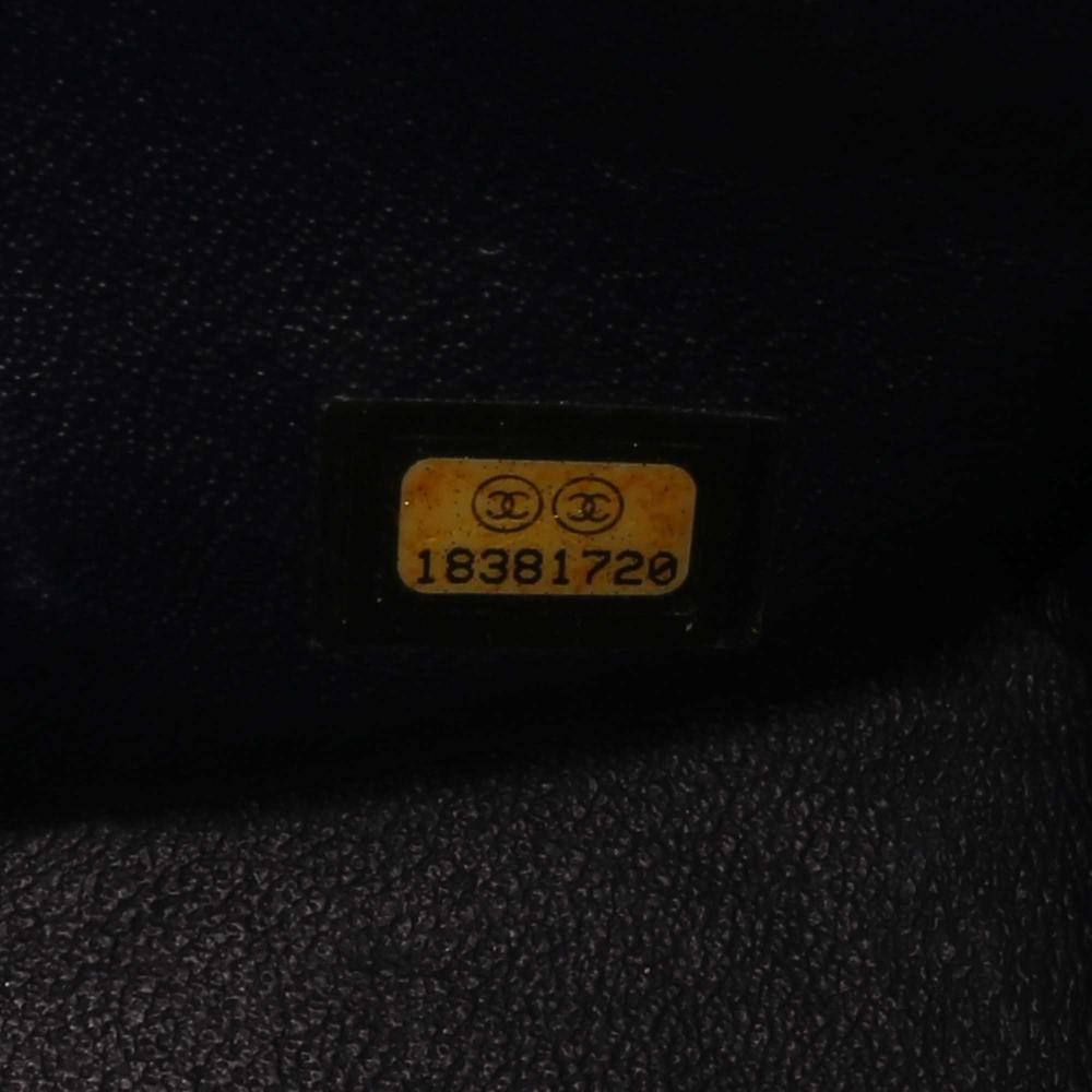 Grey Leather Chanel Flap Bag