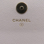 Grey Leather Chanel Shoulder Bag