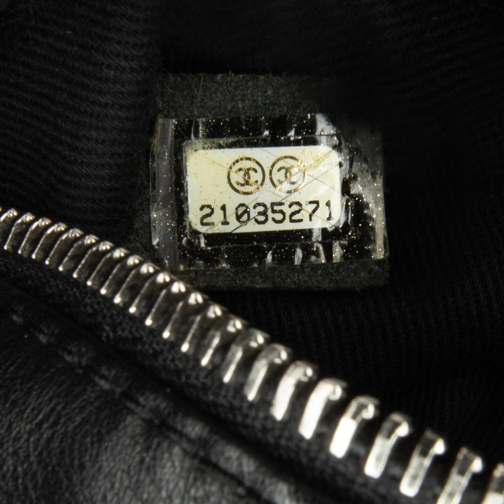 Grey Leather Chanel Flap Bag