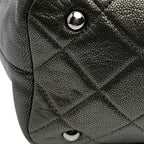 Grey Leather Chanel Tote