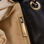 Grey Leather Chanel Flap Bag