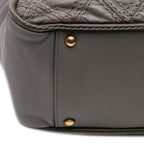 Grey Leather Chanel Shoulder Bag
