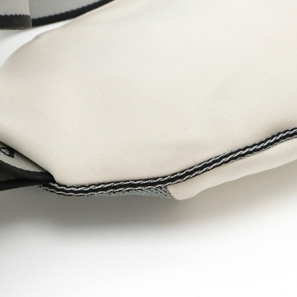 Grey Nylon Chanel Crossbody Bag