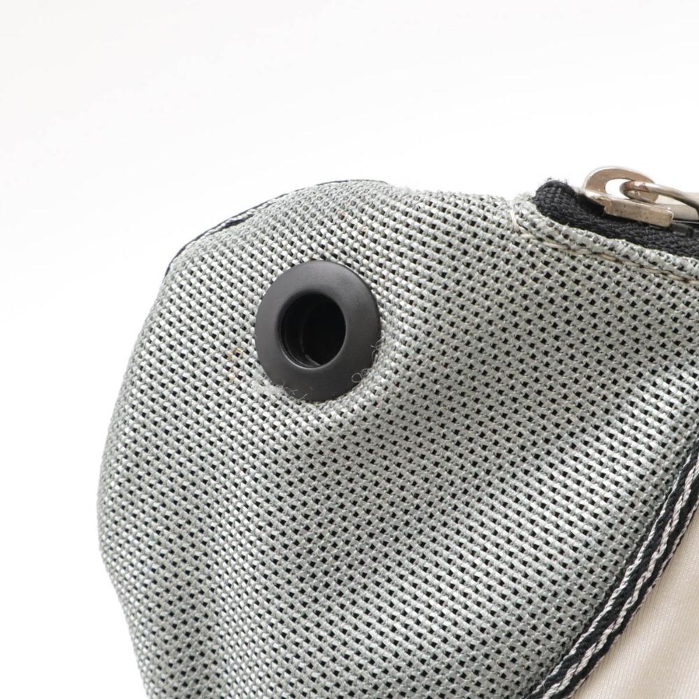 Grey Nylon Chanel Crossbody Bag