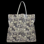 Grey Nylon Chanel Tote