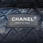 Grey Nylon Chanel Tote