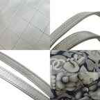 Grey Nylon Chanel Tote