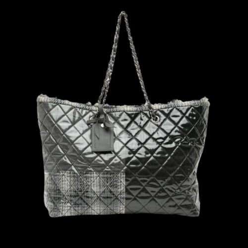Grey Plastic Chanel Tote