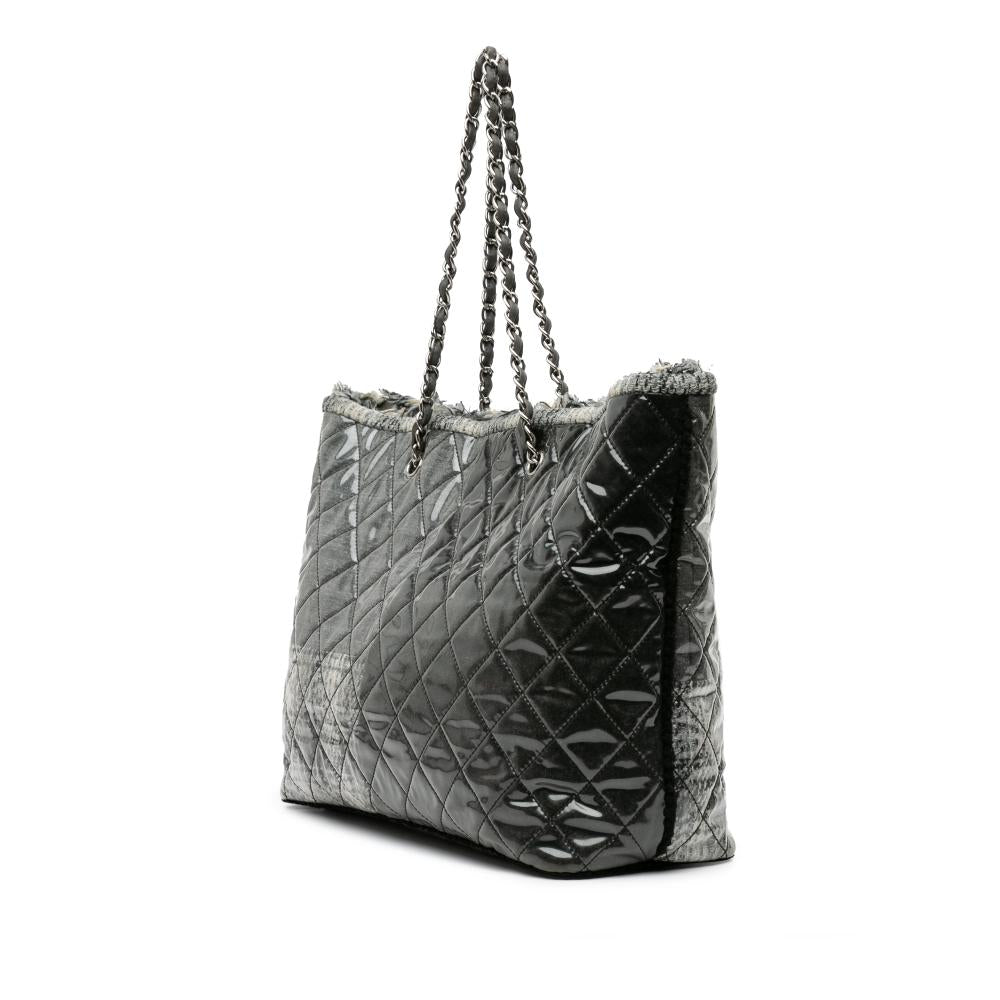 Grey Plastic Chanel Tote