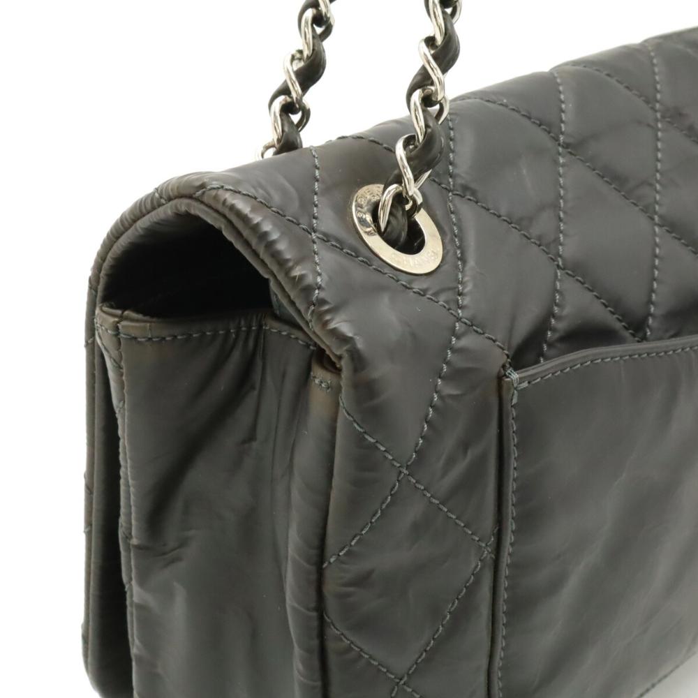 Grey Plastic Chanel Shoulder Bag