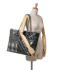 Grey Plastic Chanel Tote