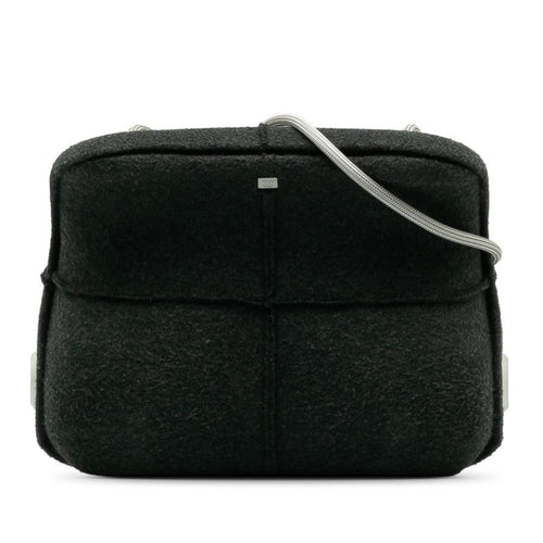 Grey Wool Chanel Shoulder Bag