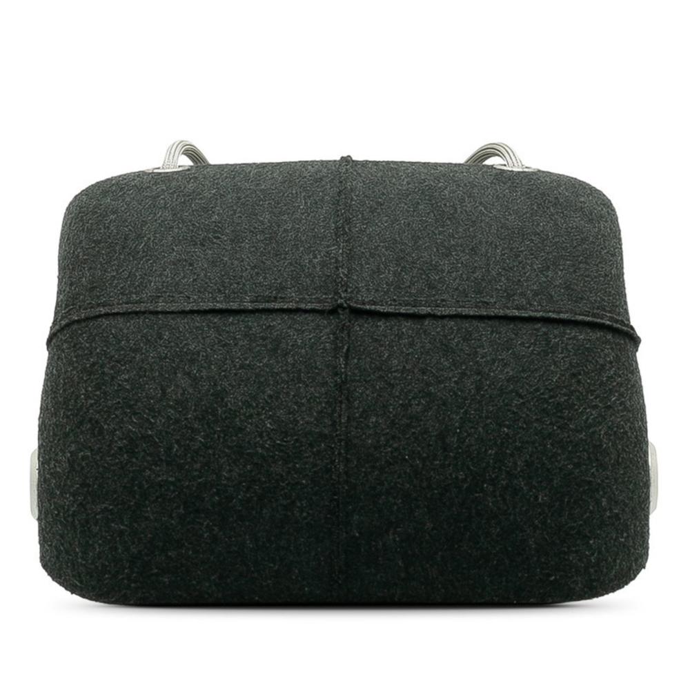 Grey Wool Chanel Shoulder Bag