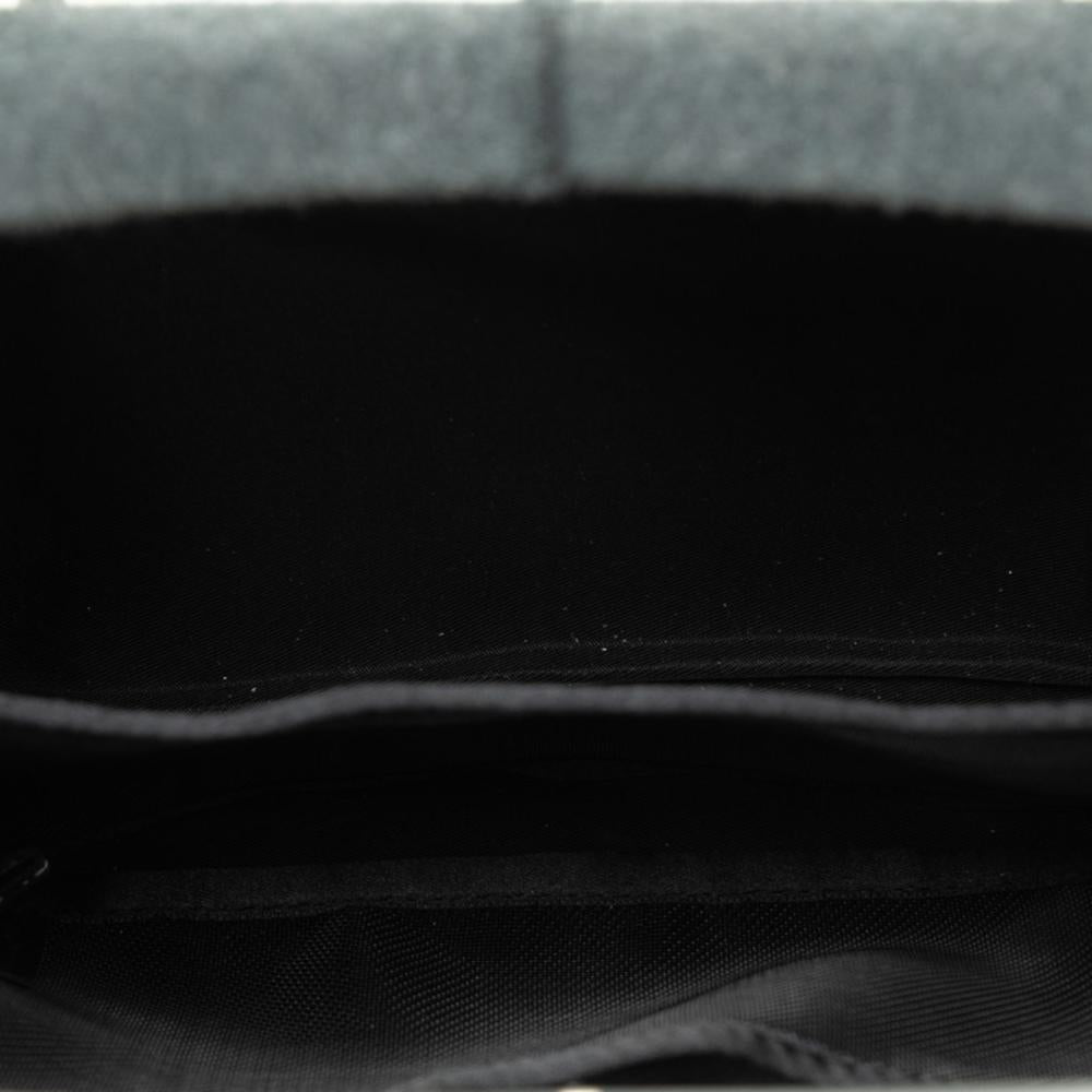 Grey Wool Chanel Shoulder Bag