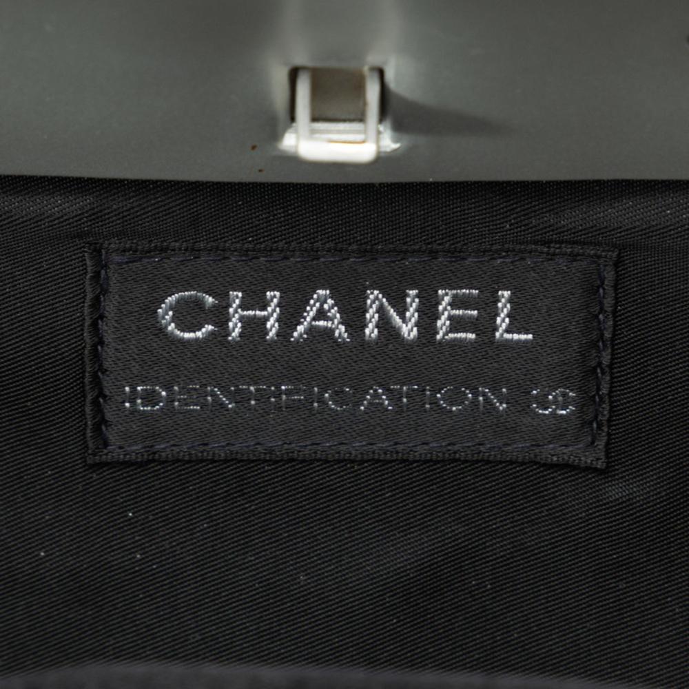 Grey Wool Chanel Shoulder Bag