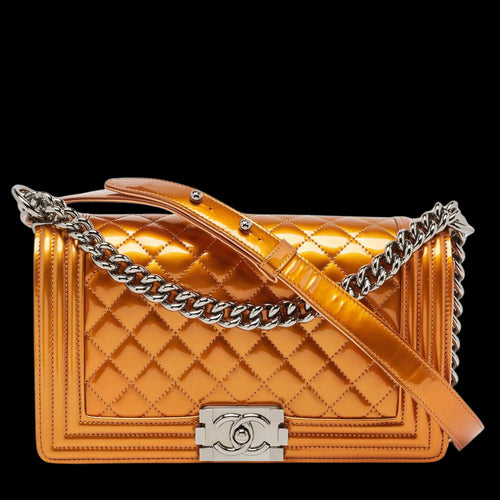 Metallic Leather Chanel Flap Bag