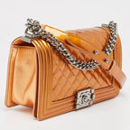Metallic Leather Chanel Flap Bag