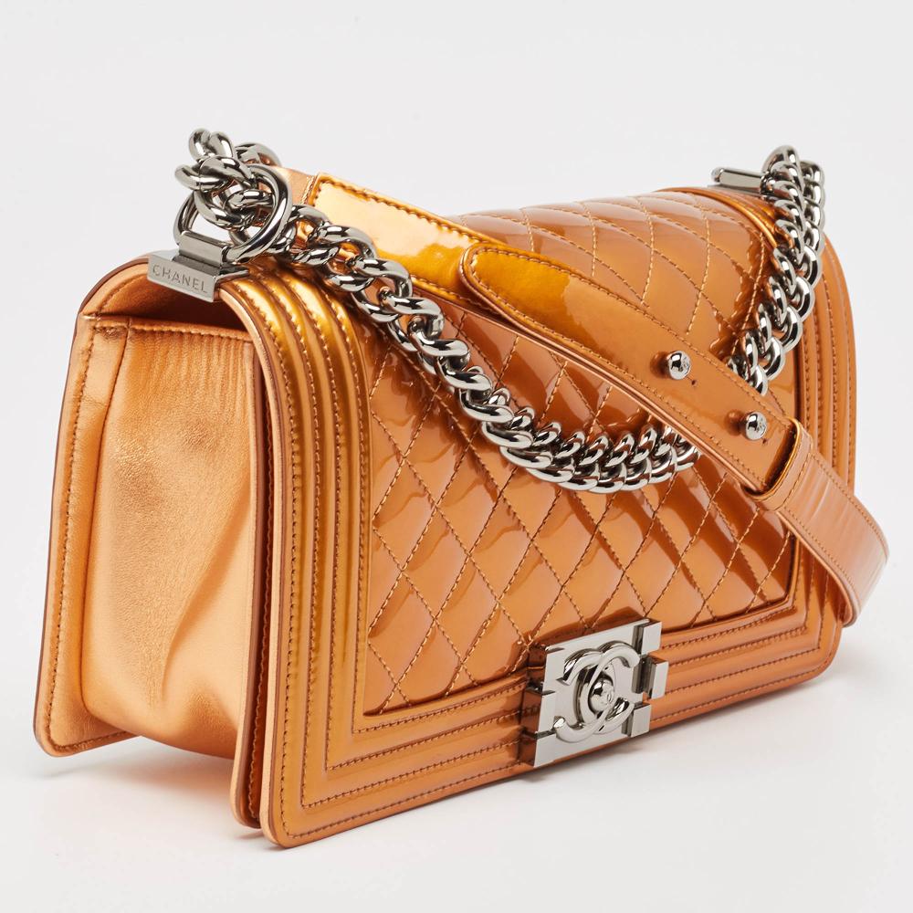 Metallic Leather Chanel Flap Bag
