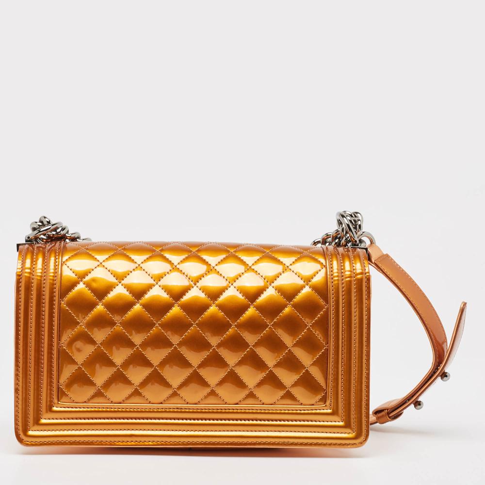 Metallic Leather Chanel Flap Bag