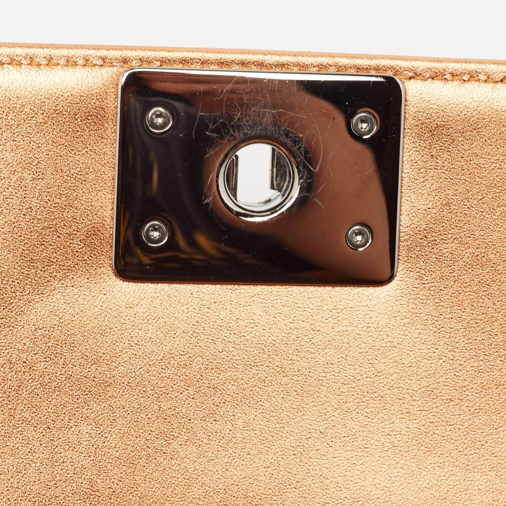 Metallic Leather Chanel Flap Bag