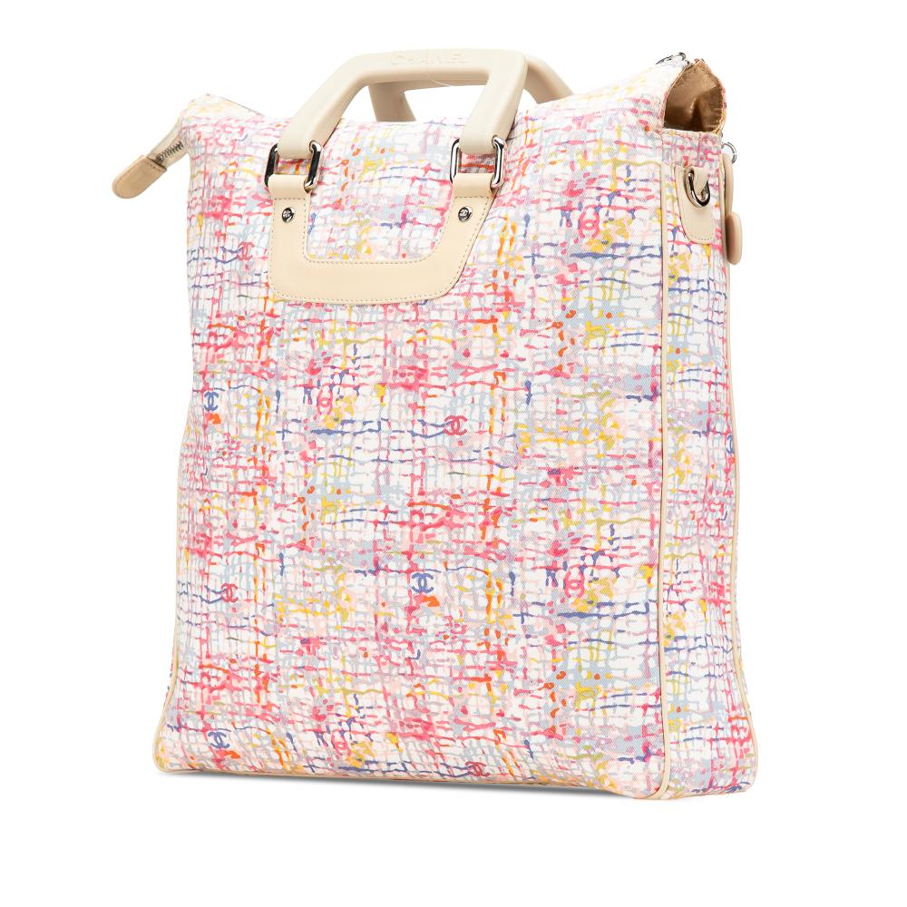 Multicolor Canvas Chanel Tote