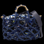 Multicolor Cotton Chanel Tote