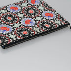 Multicolor Cotton Chanel Clutch