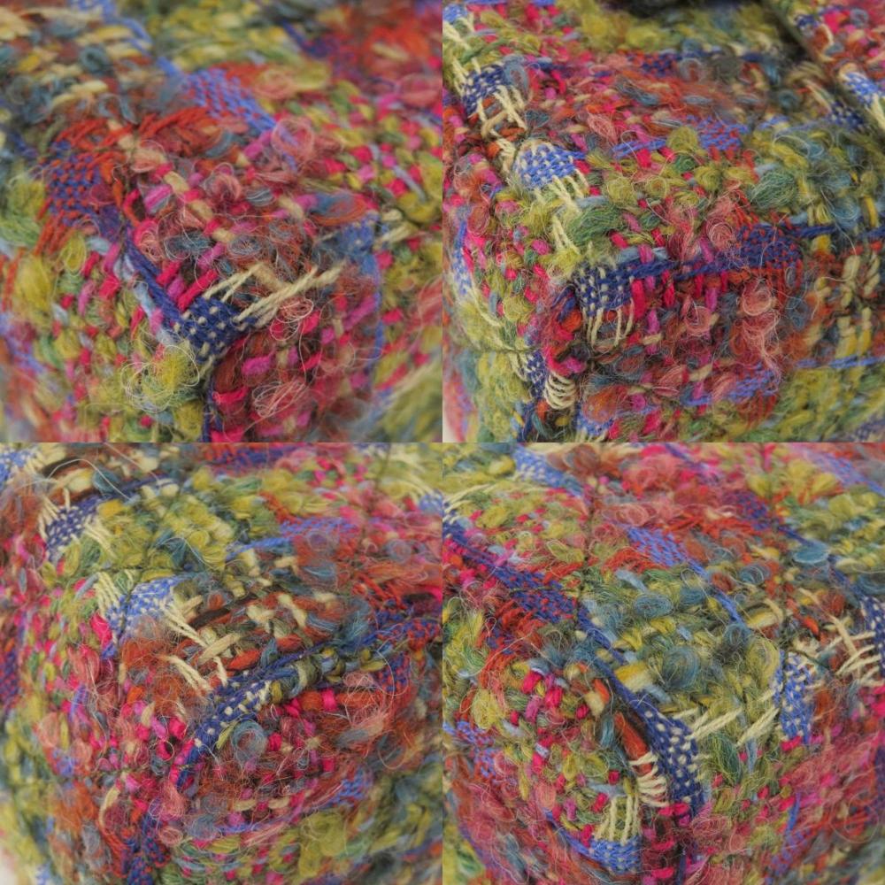 Multicolor Fabric Chanel Crossbody Bag