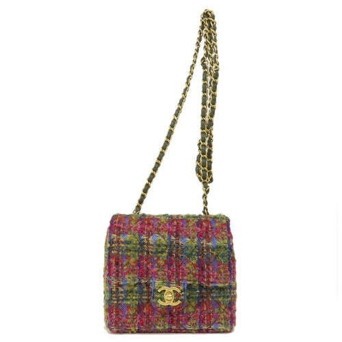 Multicolor Fabric Chanel Crossbody Bag