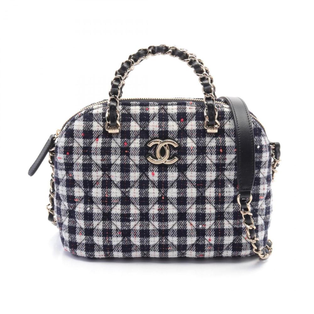 Multicolor Fabric Chanel Shoulder Bag