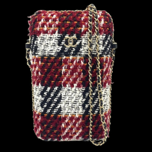 Multicolor Fabric Chanel Shoulder Bag