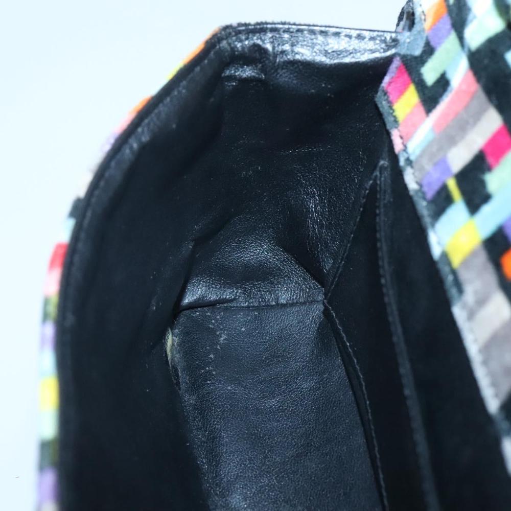 Multicolor Fabric Chanel Shoulder Bag