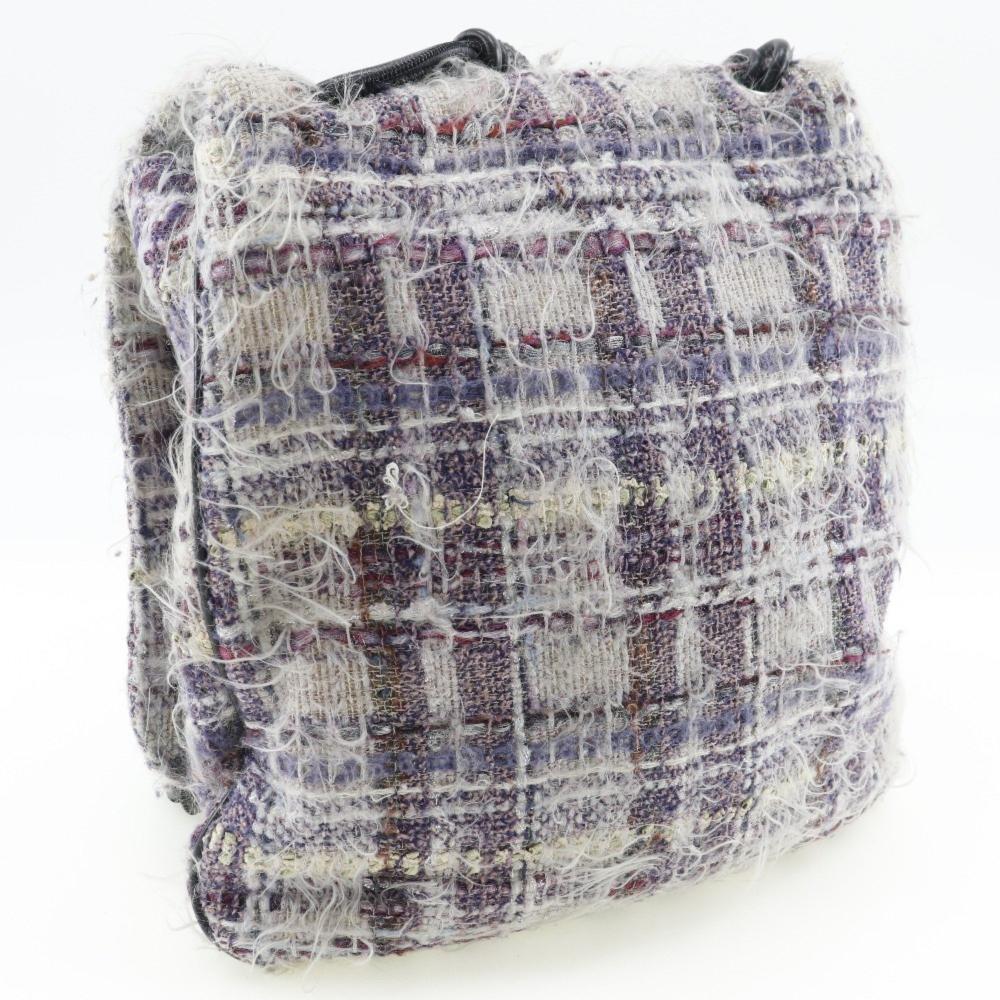 Multicolor Fabric Chanel Flap Bag