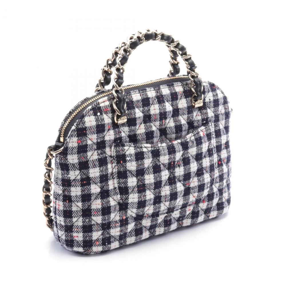 Multicolor Fabric Chanel Shoulder Bag