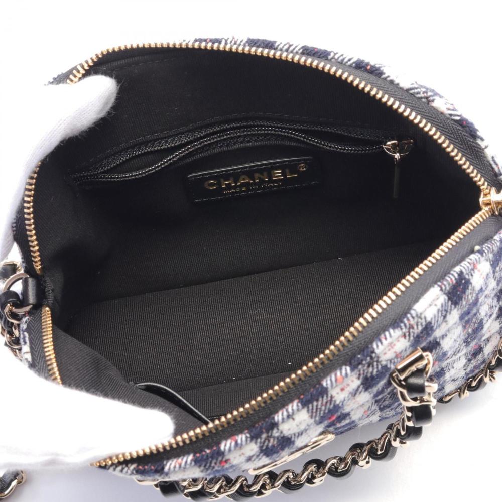 Multicolor Fabric Chanel Shoulder Bag