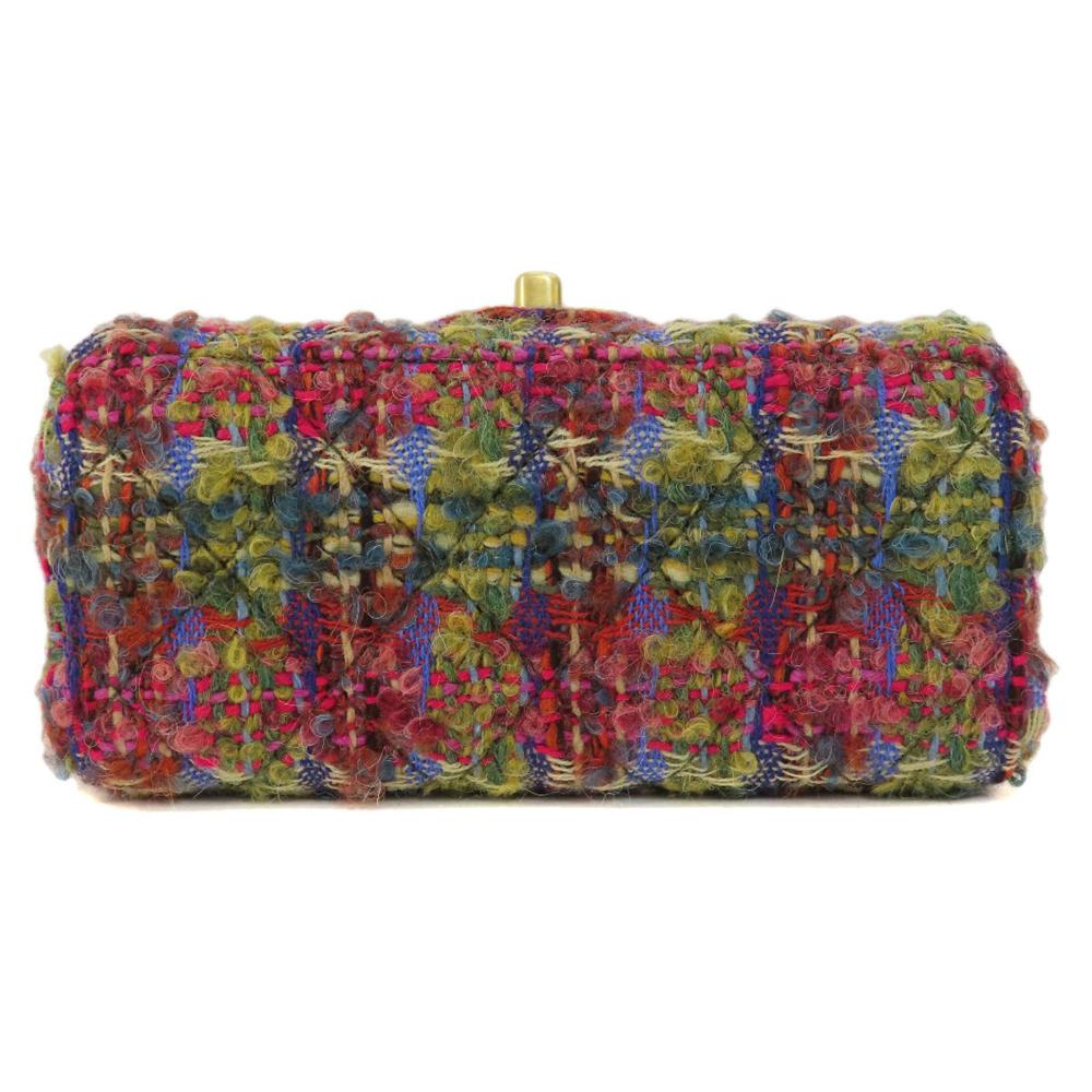 Multicolor Fabric Chanel Crossbody Bag